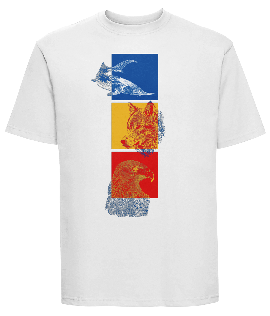 Tricolor exterior albastru 180M Tricou | Russell