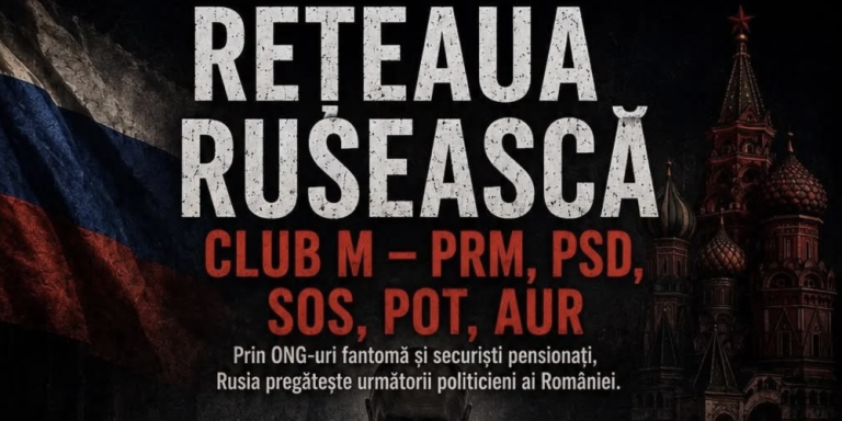 Investigația deconspiră o rețea de influență rusească formată din ONG-uri fantomă, deputați, foști diplomați și pensionați din structurile de forță, care promovează ascensiunea unor noi politicieni afiliați rusiei, în frunte cu Matei Bucur Mihăescu, vicepreședinte PRM, promovat intens drept un mare muzician, lider civic și viitor actor politic. În centrul acestei rețele apar mama sa, Milena Mihăescu fostă directoare MAE, fostul ofițer DIE Ion Goriță, deputatul PSD fost POT Dorin Popa, deputata fostă POT Aurora Simu, pro-rusul Adrian Severin, mogulul Dan Voiculescu, așa-zisul „Principele Mihai de Laufenburg”, Biblioteca Municipală București, directoarea acesteia Ramona Mezei, și rețeaua de ONG-uri Club M, Centrul Diplomatic București, Asociația Cercul de la București, TraciaLand, Lira Tracă, Patronatul pentru Dezvoltare Durabilă România–Republica Moldova.